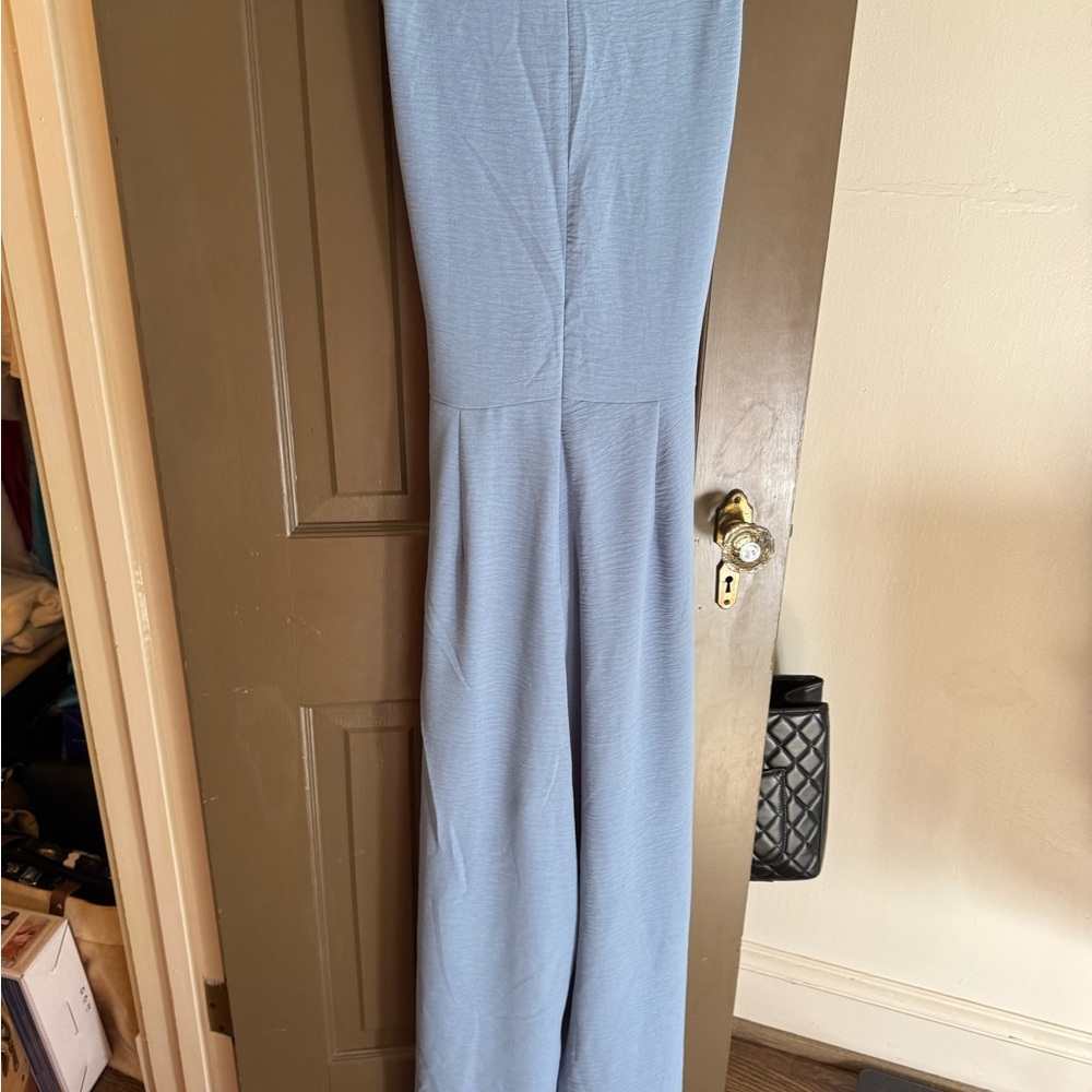 Elegant Blue Jumpsuit - Picture 2 of 5